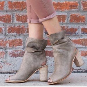 Free people peep toe booties